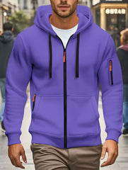 Stylish Men's Hoodie with Neon Accents for Outdoor Adventures
