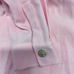 Men's American Retro Western Style Embroidered Long Sleeve Shirt 96546825K