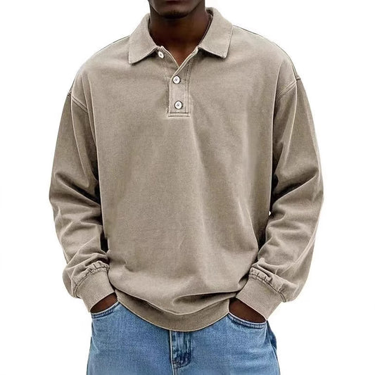 Oversized Polo Shirt with Casual Elegance for Everyday Wear