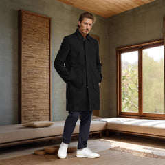 Stylish Longline Coat for Modern Gentlemen