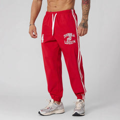 Men's Athletic Jogger Pants with Striped Design and Comfortable Fit