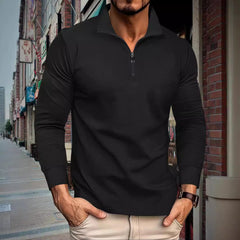 Men's Stylish Quarter-Zip Pullover For Casual And Outdoor Wear