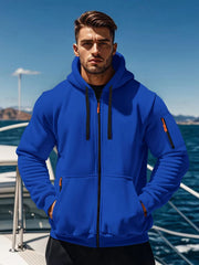Stylish Men's Hoodie with Neon Accents for Outdoor Adventures