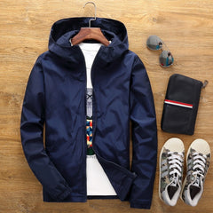 Stylish Men's Hooded Jacket - Perfect For Casual Outings