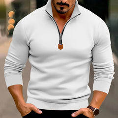 Men's Stylish Half-Zip Pullover for Casual and Sporty Looks