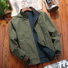 Men's Casual Stand Collar Jacket - Perfect for Outdoor Adventures and Everyday Wear