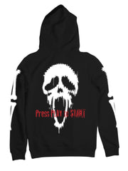 Halloween Themed Hoodie with TV Static Design