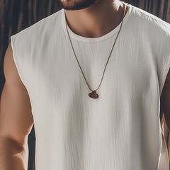 Men's Summer Basic Solid Color Sweat Absorbent Tank Top MTA3137C4U