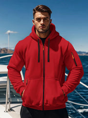 Stylish Men's Hoodie with Neon Accents for Outdoor Adventures