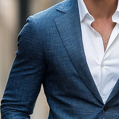 Men's Spring And Autumn Comfortable Two-Button Blazer MTA0715D8U