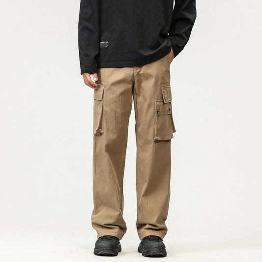 Men's Cargo Pants with Oversized Pockets - Perfect for Casual and Outdoor Adventures