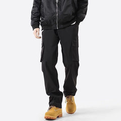 Men's Cargo Pants with Adjustable Waistband and Utility Pockets - Perfect for Casual and Outdoor Adventures