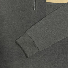 Men's Casual Zipper Stand Collar Solid Color Sweatshirt 21133783X