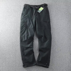 Versatile Cargo Pants with Detachable Fleece Lining for Outdoor Adventures