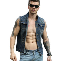 Stylish Denim Vest for Men - Perfect for Casual and Trendy Looks