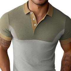 Men's Summer Skin Friendly And Comfortable Polo T-Shirt MTA2895C3U