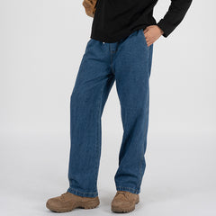 Classic Straight Fit Denim Jeans for Men - Perfect for Casual and Workwear