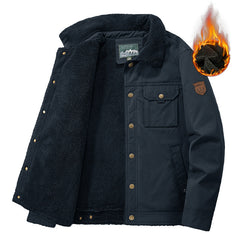 Warm Winter Jacket with Faux Fur Lining for Men - Perfect for Outdoor Activities