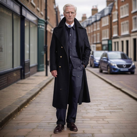 Classic Brown Overcoat with Matching Suit Set - Perfect for Formal and Casual Wear