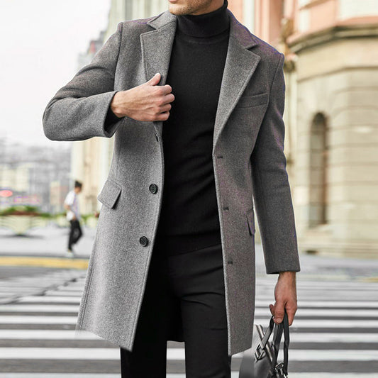 Stylish Longline Overcoat for Men - Perfect for Urban Outfits