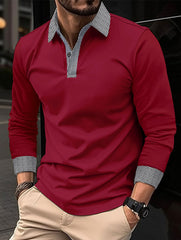 Stylish Men's Long Sleeve Polo Shirts - Perfect For Casual And Formal Occasions
