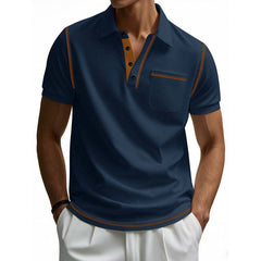 Men's Casual Cotton Short Sleeve POLO Shirt MTA0110D8X