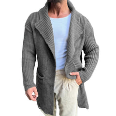 Stylish Knit Cardigan Sweater for Men - Perfect for Casual and Smart-Casual Outfits