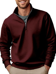 Men's Stylish Quarter-Zip Pullover for Casual and Active Wear