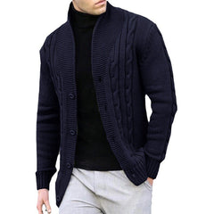 Men's Cable Knit Cardigan Sweater - Stylish and Versatile for Everyday Wear