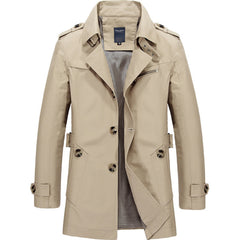 Stylish Men's Trench Coat - Perfect For Casual And Formal Wear