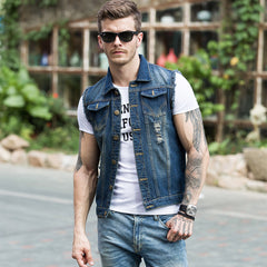 Stylish Denim Vest for Men - Perfect for Casual and Trendy Looks