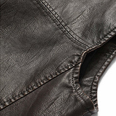 2025 MEN'S VINTAGE DOUBLE LAYER COLLAR LAPEL LEATHER VEST
