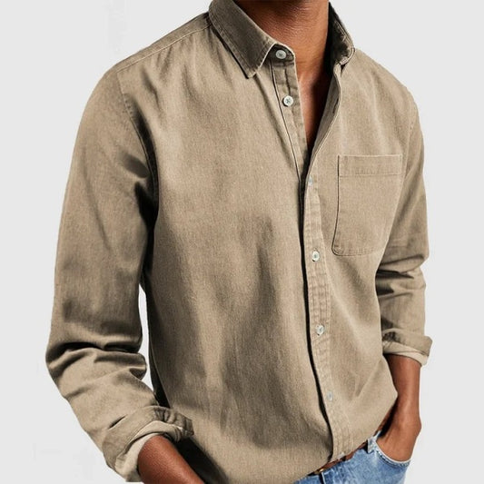 Stylish Casual Button-Up Shirt for Men - Perfect for Everyday Wear