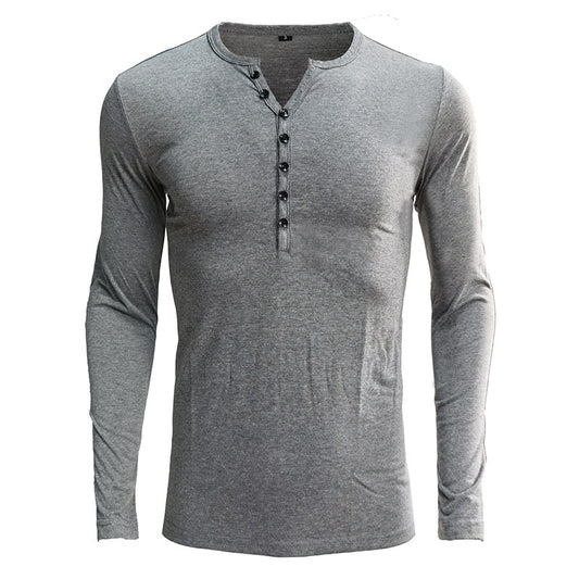 Men's Stylish Henley Shirt - Perfect for Casual and Semi-Formal Occasions