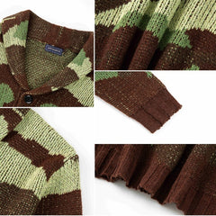 Men's Camo Jacquard Sweater Jacket 22228543X