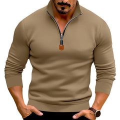 Men's Stylish Half-Zip Pullover for Casual and Sporty Looks