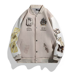 Stylish Embroidered Varsity Jacket for Men - Perfect for Casual and Sporty Looks