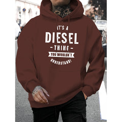 Stylish Hoodie with Bold Graphic Print for Men