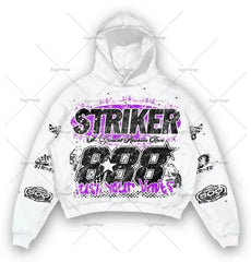 Striker Graphic Hoodie - Perfect for Racing Enthusiasts and Casual Wear