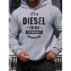 Stylish Hoodie with Bold Graphic Print for Men