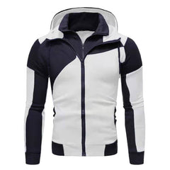 Stylish Men's Hooded Zip-Up Jacket - Perfect for Casual and Sporty Looks
