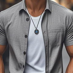Men's Casual Comfortable Linen Lapel Single Breasted Slim Fit Short Sleeve Shirt MTA2736C3M