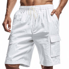 Men's Casual Solid Color Elastic Work Shorts MTA0738D0X