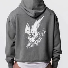Green Hoodie with Unique Graphic Design for Casual Wear