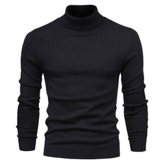 High Neck Knit Sweater for Men - Stylish and Comfortable Winter Wear