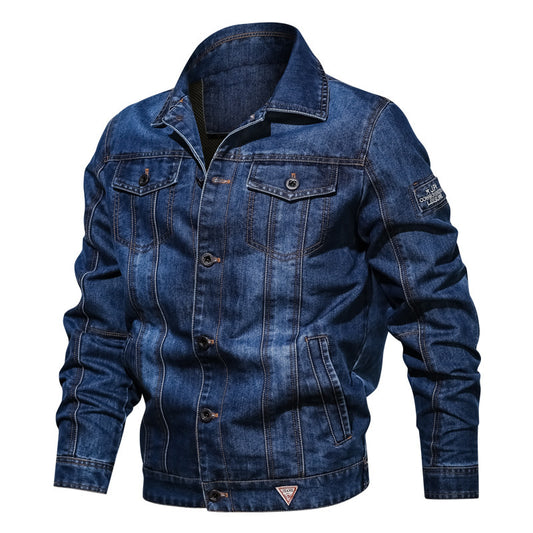 Stylish Men's Denim Jacket - Perfect for Casual and Outdoor Adventures