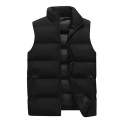 Men's Quilted Puffer Vest - Stylish and Warm Winter Outerwear for Everyday Use