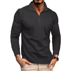 Men's Stylish Quarter-Zip Pullover For Casual And Outdoor Wear