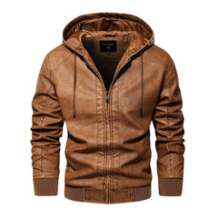 Stylish Men's Leather Jacket - Perfect For Casual And Formal Wear