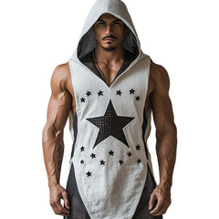 Men's Fashion Fishnet Hooded Tank Top MTA2138C3P